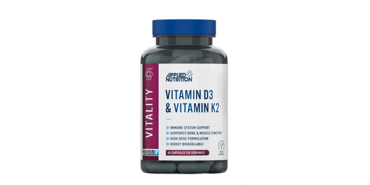 Applied vitamin d3+k2 APPLIED NUTRITION Vitamin D3 & K2 - Image 1